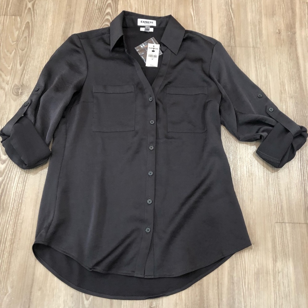 Express slim fit portofino shirt